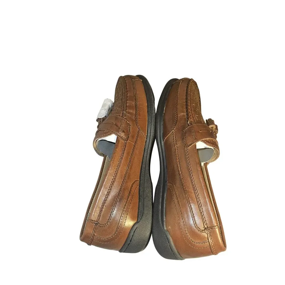 Dockers MARILLA Men’s Kiltie Loafers Size 10 M – Brown Leather, NWB #90-26017